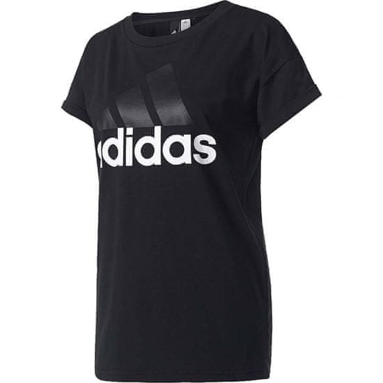 Adidas Tričko na trenínk černé Ess Linear Tee