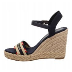 Tommy Hilfiger Sandály 37 EU Corporate Webbing High Wedge