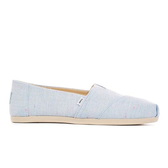 Toms Boty modré 37 EU Speckled Linen Alpargata W