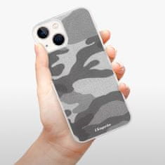 iSaprio Silikonové pouzdro - Gray Camuflage 02 pro Apple iPhone 13 mini