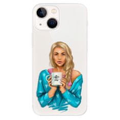 iSaprio Silikonové pouzdro - Coffe Now - Blond pro Apple iPhone 13 mini