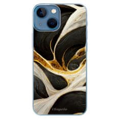 iSaprio Silikonové pouzdro - Black and Gold pro Apple iPhone 13 mini