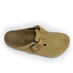 Birkenstock Pantofle olivové 42 EU Boston Corduroy Cork