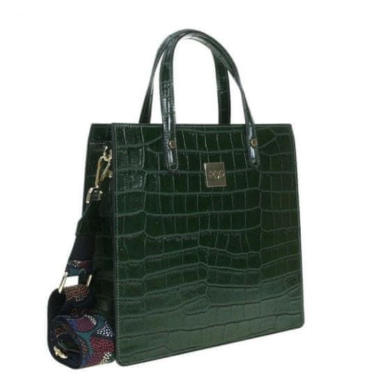 EGO FASHION BAGS EGO kožená kabelka S0068ZW dark green