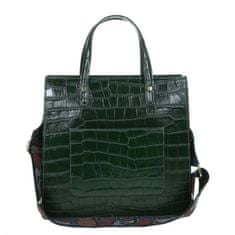 EGO FASHION BAGS kožená kabelka S0068ZW dark green