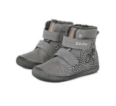 D-D-step dětská zimní obuv W078 blikající 238AM dark grey 26