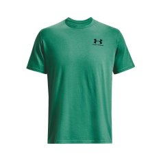 Under Armour Tričko zelené L Sportstyle Left Chest SS