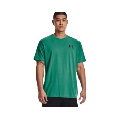 Under Armour Tričko zelené L Sportstyle Left Chest SS