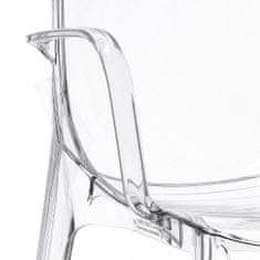 Intesi Židle Vanity Arm chair transparentní