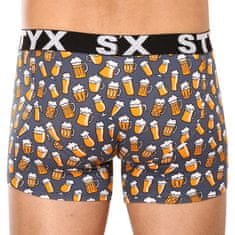 Styx 3PACK pánské boxerky long art sportovní guma vícebarevné (3U12672) - velikost XL