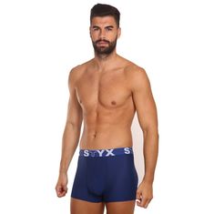 Styx 3PACK pánské boxerky sportovní guma tmavě modré (3G968) - velikost M