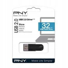 PNY Pendrive ATTACHE4 USB 2.0 32 GB černý