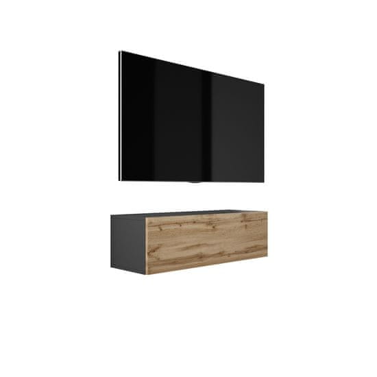 3E 3xE living.com RTV DMG Moderní závěsná TV skříňka - prostorově úsporný design, různé barvy - vhodná pro televizory s úhlopříčkou až 50