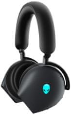 DELL AW920H/ Alienware Tri-Mode Wireless Gaming Headset/ bezdrátová sluchátka s mikrofonem/ černé