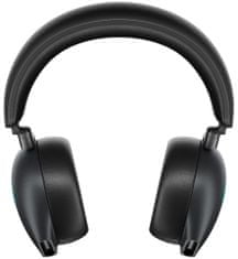 DELL AW920H/ Alienware Tri-Mode Wireless Gaming Headset/ bezdrátová sluchátka s mikrofonem/ černé