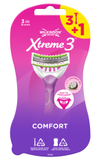 Wilkinson Sword 7005712C Xtreme 3 Beauty pohotový holicí strojek (3 + 1 ks)