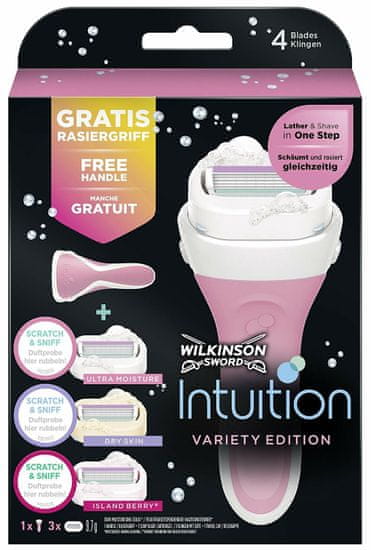 Wilkinson Sword Sword Intuition Variety Edition 3ks holicí hlavice