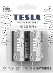Tesla Batteries C SILVER+ alkalická baterie malý monočlánek, 2ks