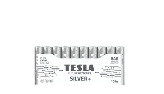 Tesla Batteries SILVER+ AAA LR03 alkalické baterie 10ks (1099137100)