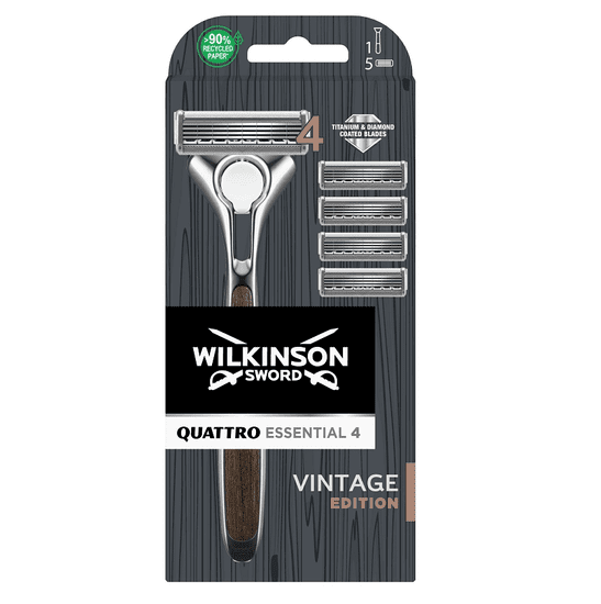 Wilkinson Sword Quattro Essentials 4 Vintage holicí strojek (W302205300)