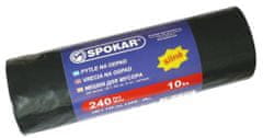 SPOKAR Pytle na odpad 240l, 10ks/role, 48my, černé