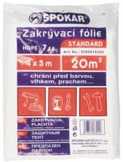 SPOKAR Zakrývací fólie 4x5m HDPE 7my [4 ks]