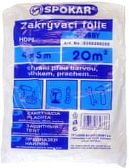 SPOKAR Zakrývací fólie 4x5m HDPE 5MY [4 ks]