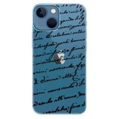 iSaprio Silikonové pouzdro - Handwriting 01 - black pro Apple iPhone 13 mini
