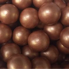 Cukrové zdobení chocoballs XL rose gold 70g 