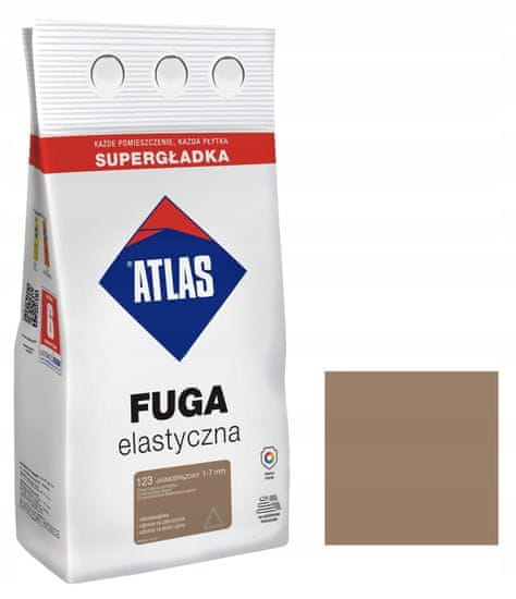 Atlas Pružná spárovací hmota 1-7 mm 123 světle hnědá 2 kg