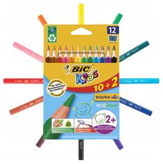 Bic Trojhranné tužky Jumbo 12 barev