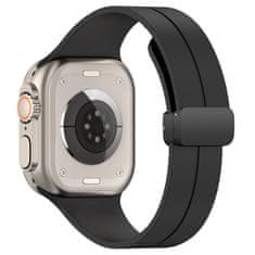 Techsuit Náhradní řemínek - Apple Watch 1/2/3/4/5/6/7/8/9/SE/SE 2/Ultra/Ultra 2 (42/44/45/49mm) - Černá KP29285