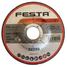 Festa Kotouč řezný kov Ø 115 x 0,8 x 22,2 mm INDUSTRY