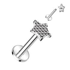 SPERKY4U Piercing do brady - labreta TITAN, 1,2 x 8 mm