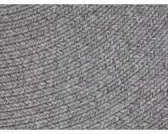 NORTHRUGS Kusový koberec Braided 105551 Light Grey kruh – na ven i na doma 150x150 (průměr) kruh