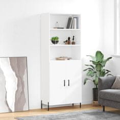 Greatstore Skříň highboard bílá 69,5 x 34 x 180 cm kompozitní dřevo