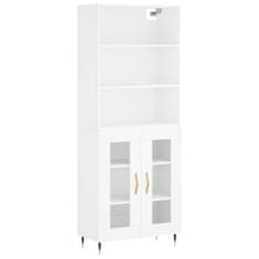 Vidaxl Skříň highboard bílá 69,5 x 34 x 180 cm kompozitní dřevo