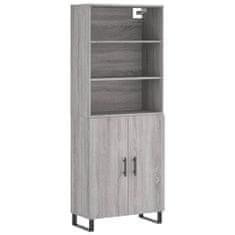 Vidaxl Skříň highboard šedá sonoma 69,5 x 34 x 180 cm kompozitní dřevo