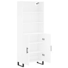 Greatstore Skříň highboard bílá 69,5 x 34 x 180 cm kompozitní dřevo