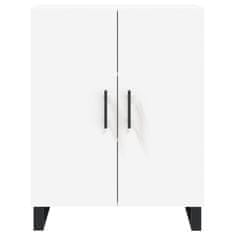 Greatstore Skříň highboard bílá 69,5 x 34 x 180 cm kompozitní dřevo