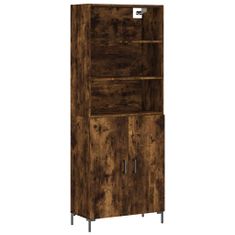 Vidaxl Skříň highboard kouřový dub 69,5 x 34 x 180 cm kompozitní dřevo