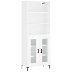 Vidaxl Skříň highboard bílá 69,5 x 34 x 180 cm kompozitní dřevo