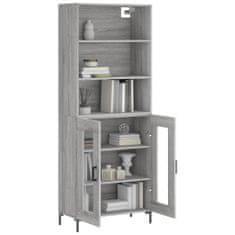 Greatstore Skříň highboard šedá sonoma 69,5 x 34 x 180 cm kompozitní dřevo