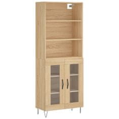 Vidaxl Skříň highboard dub sonoma 69,5 x 34 x 180 cm kompozitní dřevo