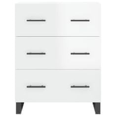 Vidaxl Skříň highboard lesklá bílá 69,5 x 34 x 180 cm kompozitní dřevo