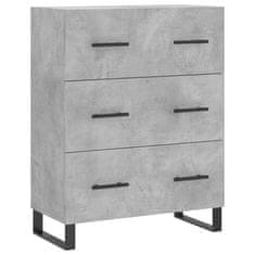 Vidaxl Skříň highboard betonově šedá 69,5x34x180 cm kompozitní dřevo