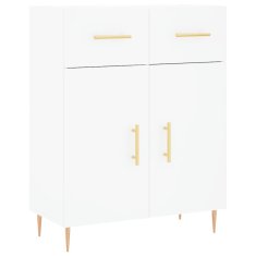 Greatstore Skříň highboard bílá 69,5 x 34 x 180 cm kompozitní dřevo