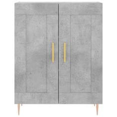 Greatstore Skříň highboard betonově šedá 69,5x34x180 cm kompozitní dřevo