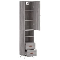 Vidaxl Skříň highboard šedá sonoma 34,5 x 34 x 180 cm kompozitní dřevo