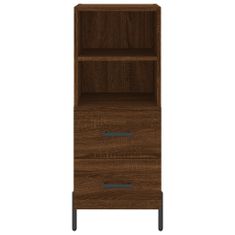 Vidaxl Skříň highboard hnědý dub 34,5 x 34 x 180 cm kompozitní dřevo